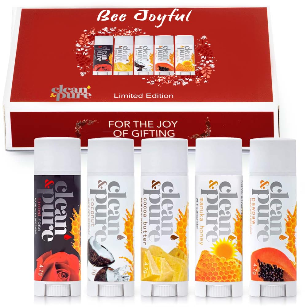 Amazon.com : Clean & Pure Australian-Made Moisturizing Lip Balms